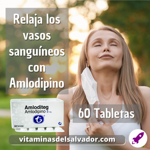 Amlodipino Mk 5Mg - 60 Tabletas para la Presión Arterial